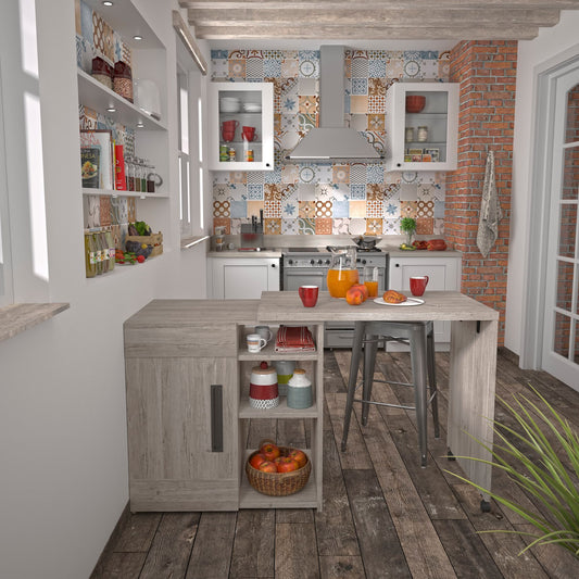 Boss Swiveling Extending Counter with Storage