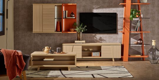 KILCRONEY_FURNITURE_LIVING_Arco-TV-Units-Wall-Storage-Coffee-Table-in-Structed-Oak-and-Bookcase-in-Terra